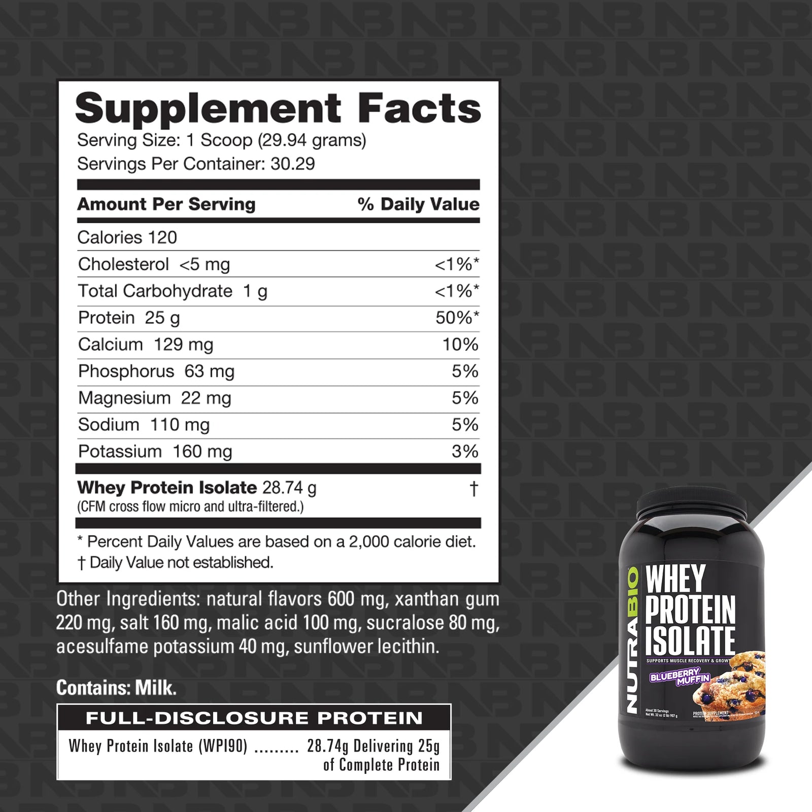 NutraBio Whey Protein Isolate - Bemoxie Supplements