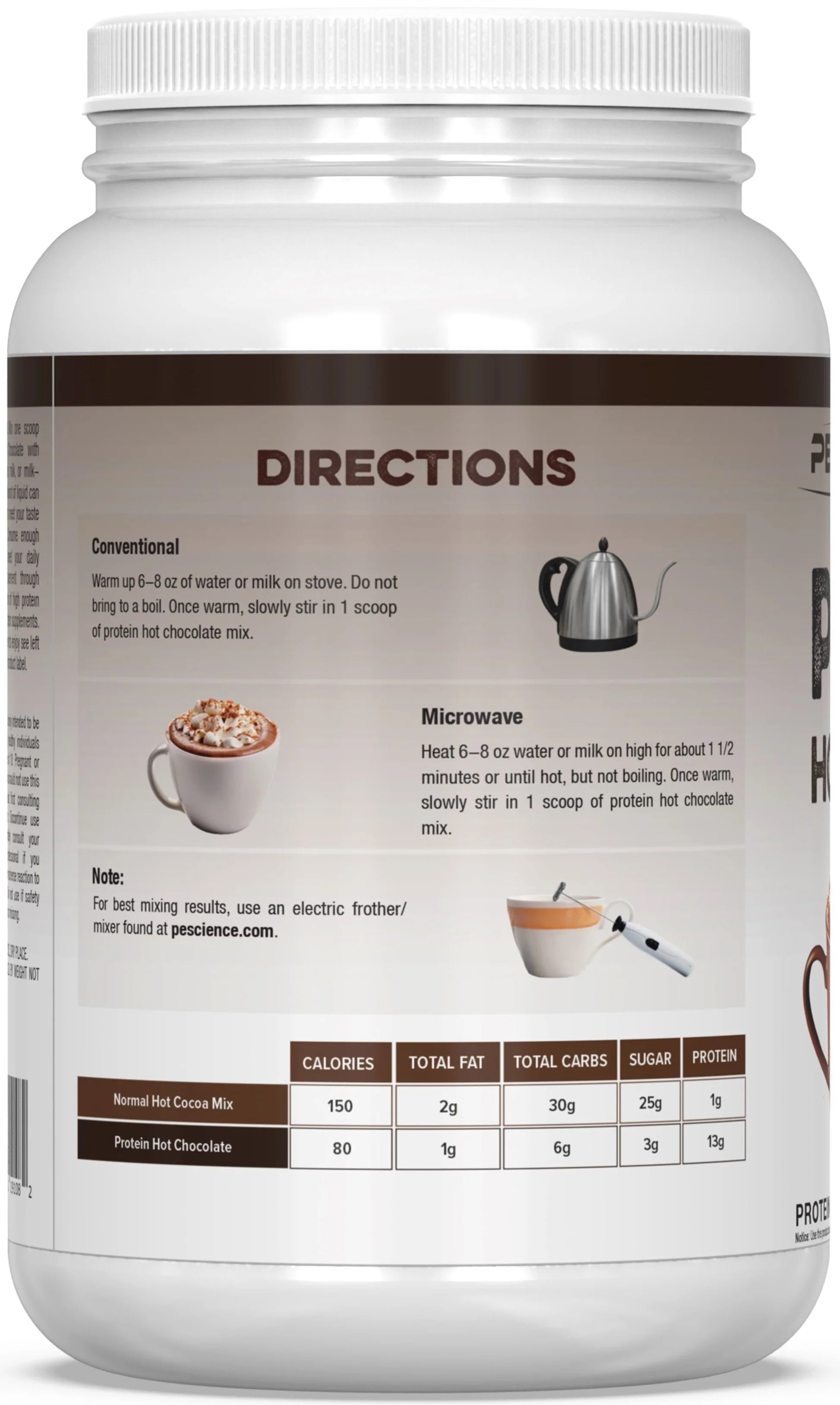 PEScience Protein Hot Chocolate - Bemoxie Supplements