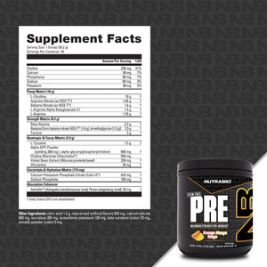 NutraBio Stim Free Preworkout - Bemoxie Supplements