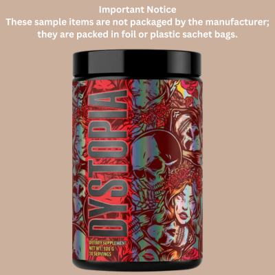 Dystopia Pre Workout Sample (1) - Bemoxie Supplements