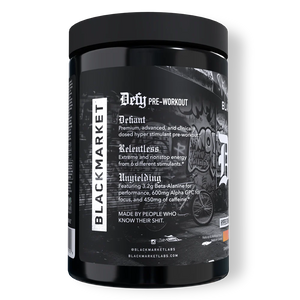 BlackMarket Defy PreWorkout - Bemoxie Supplements