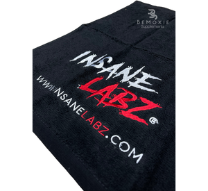 Insane Labz Gym Towel - BLACK - Bemoxie Supplements