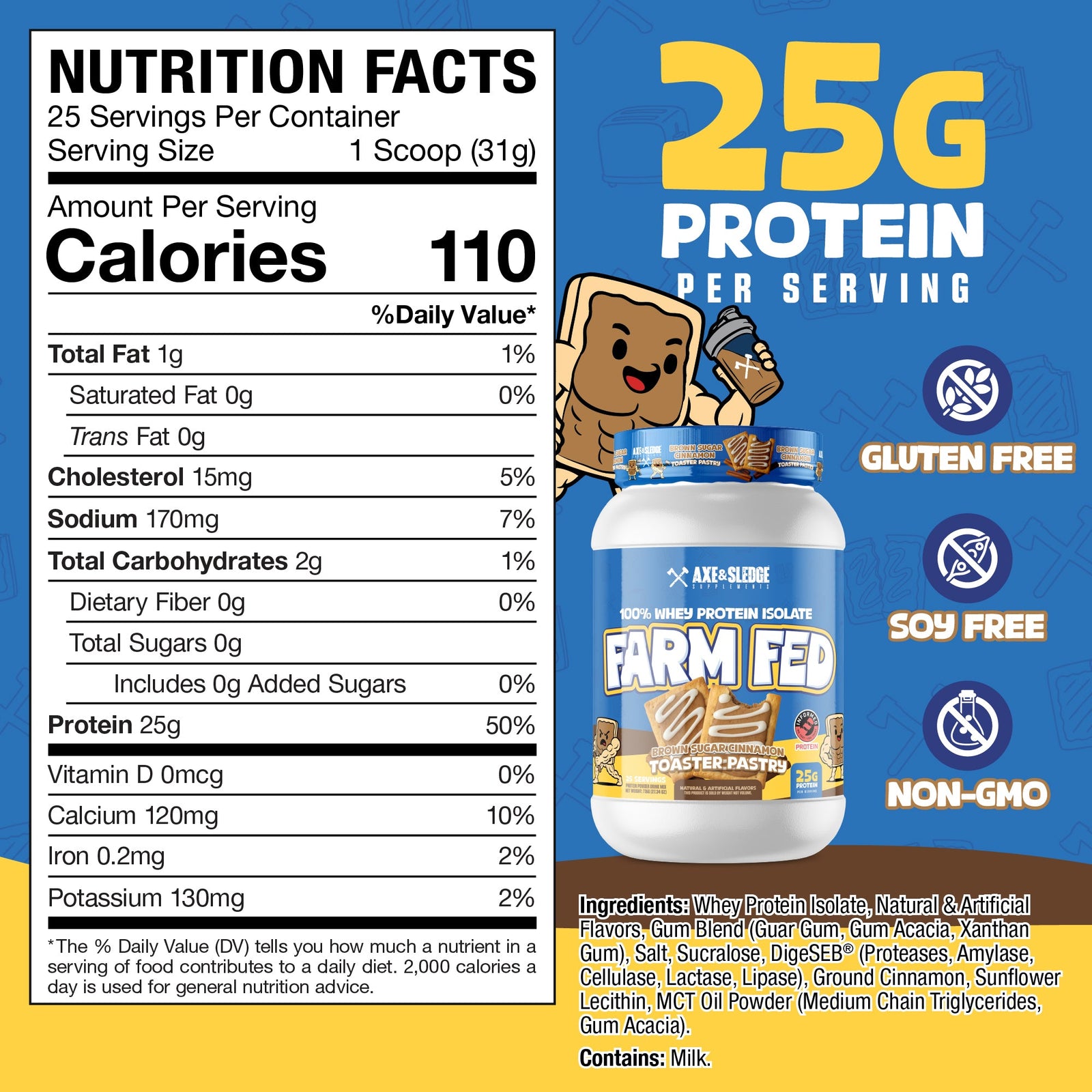 Axe & Sledge Farm Fed Protein - Bemoxie Supplements