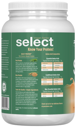 PeScience Select Vegan Protein - Bemoxie Supplements
