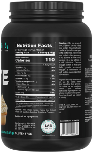 PEScience Isolate Protein - Bemoxie Supplements