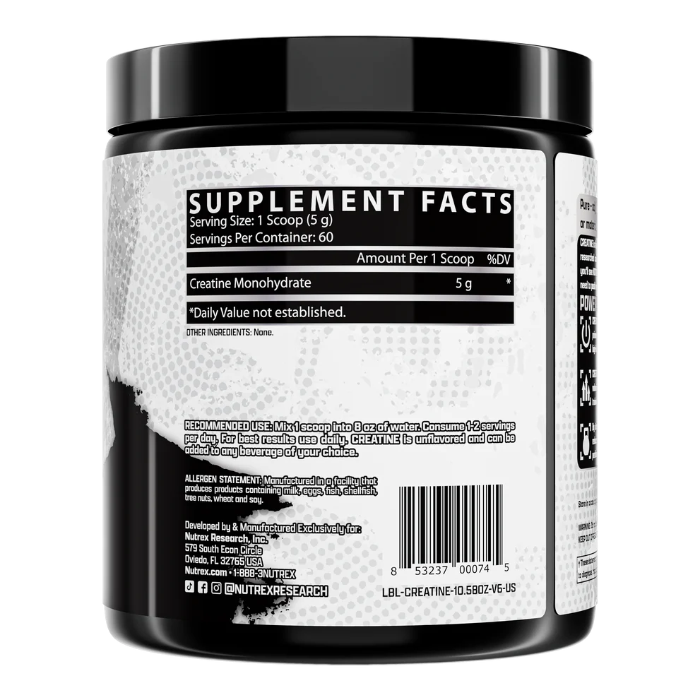 Nutrex Creatine Monohydrate - Bemoxie Supplements