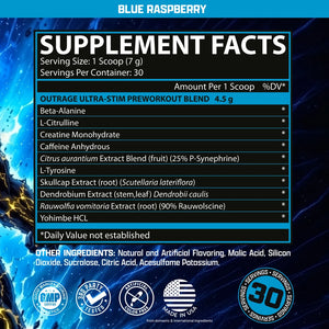 Nutrex Research Outrage PreWorkout - Bemoxie Supplements