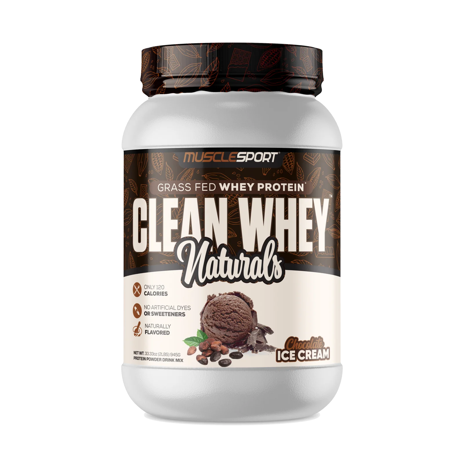 MuscleSport Clean Whey Grass Fed Protein - Bemoxie Supplements