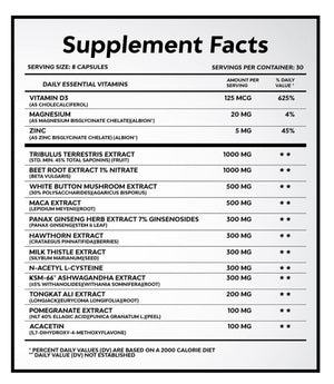 HYPD Supps TRT- Test Booster - Bemoxie Supplements