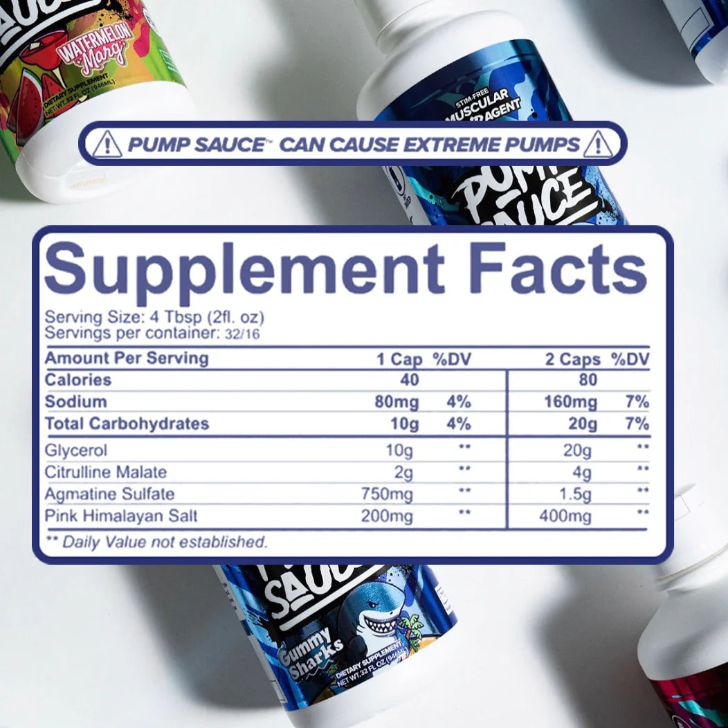 Pump Sauce Liquid Pump - 16/32 Serving - Bemoxie Supplements