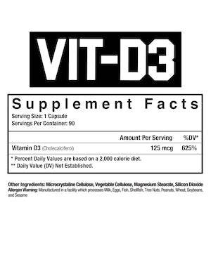 Axe & Sledge Vit-D3 - Bemoxie Supplements