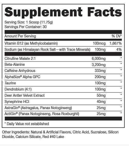 woke af pre workout - Bemoxie Supplements