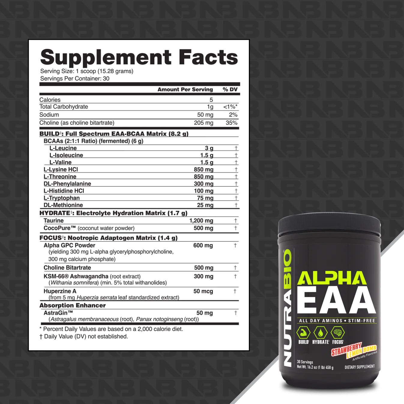 NutraBio Alpha EAA - Bemoxie Supplements