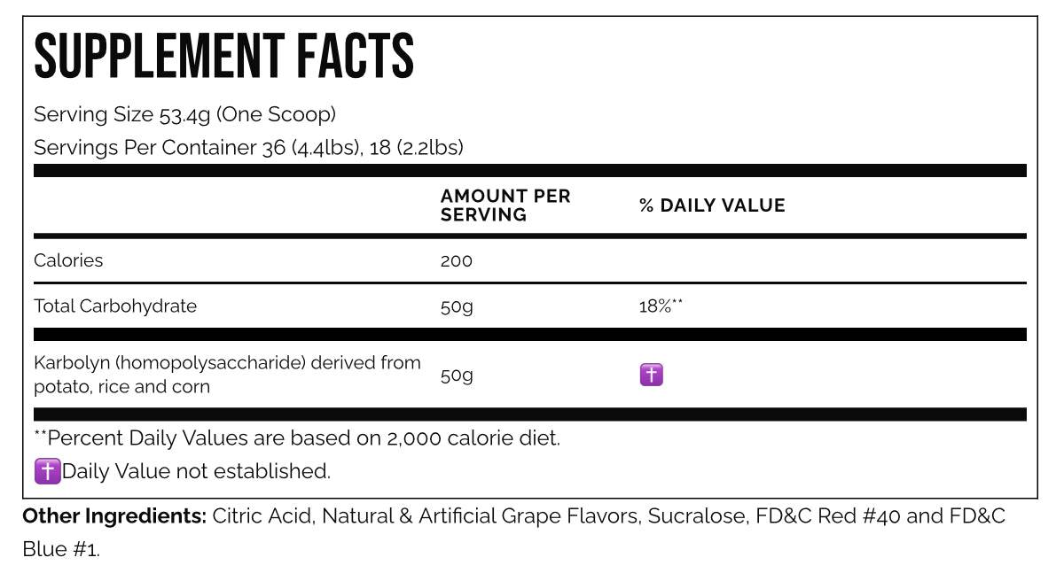 KarBolyn Fuel 2.2lb - Bemoxie Supplements