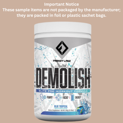 Frenzy Labz Demolish Pre Workout Sample - Bemoxie Supplements