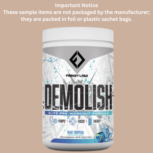 Frenzy Labz Demolish Pre Workout Sample - Bemoxie Supplements