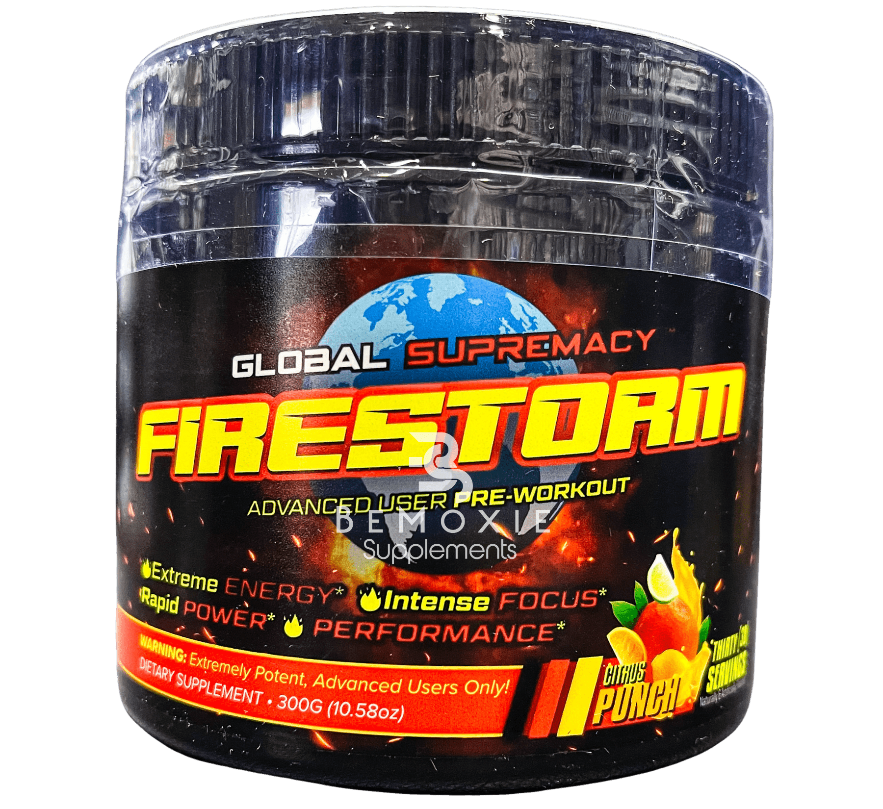 Global Supremacy FIRESTORM Pre-Workout - Bemoxie Supplements