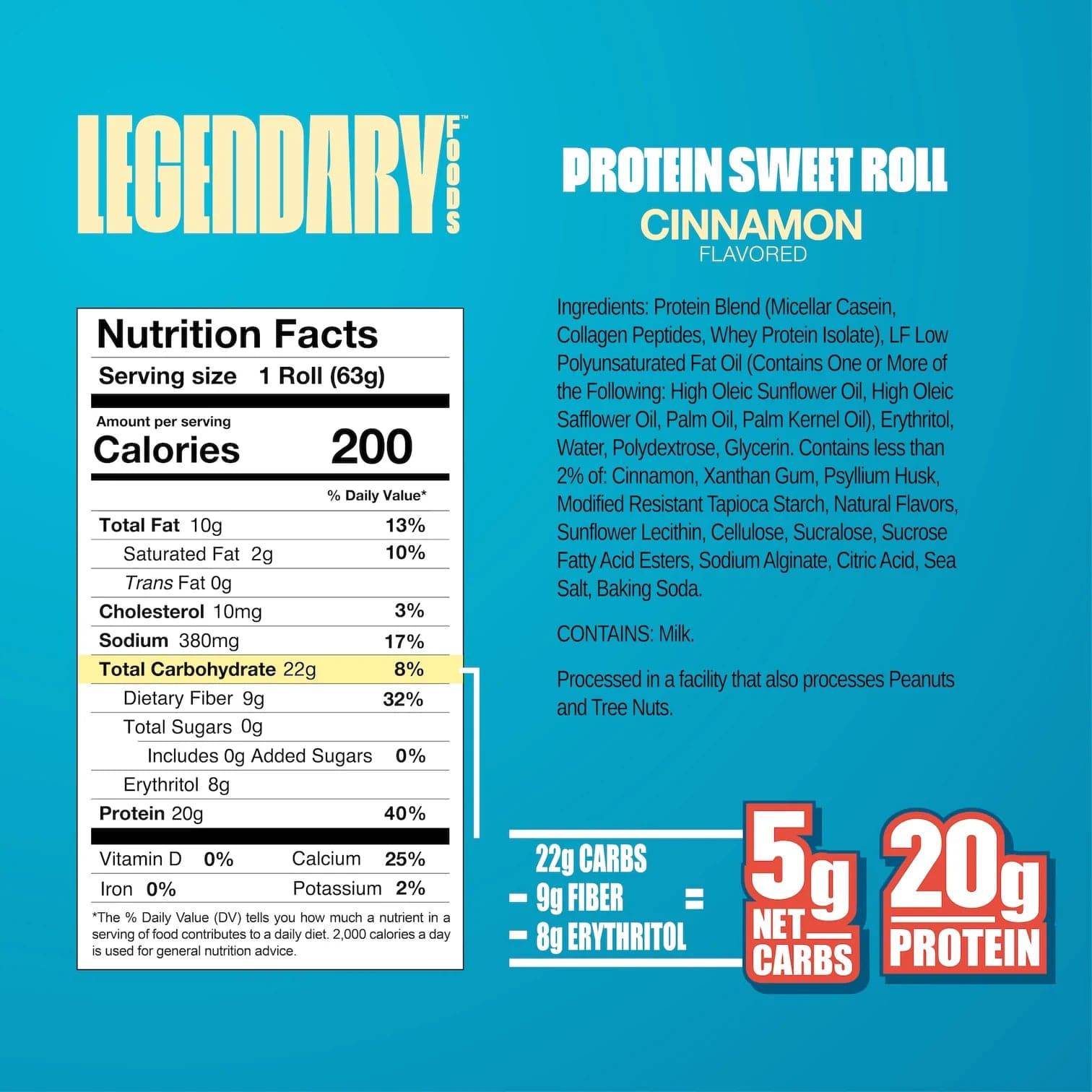 Legendary Foods Protein Sweet Roll - Bemoxie Supplements