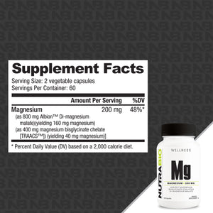 NutraBio Magnesium - Bemoxie Supplements