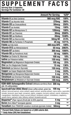 Axe & Sledge Multi+ - Bemoxie Supplements