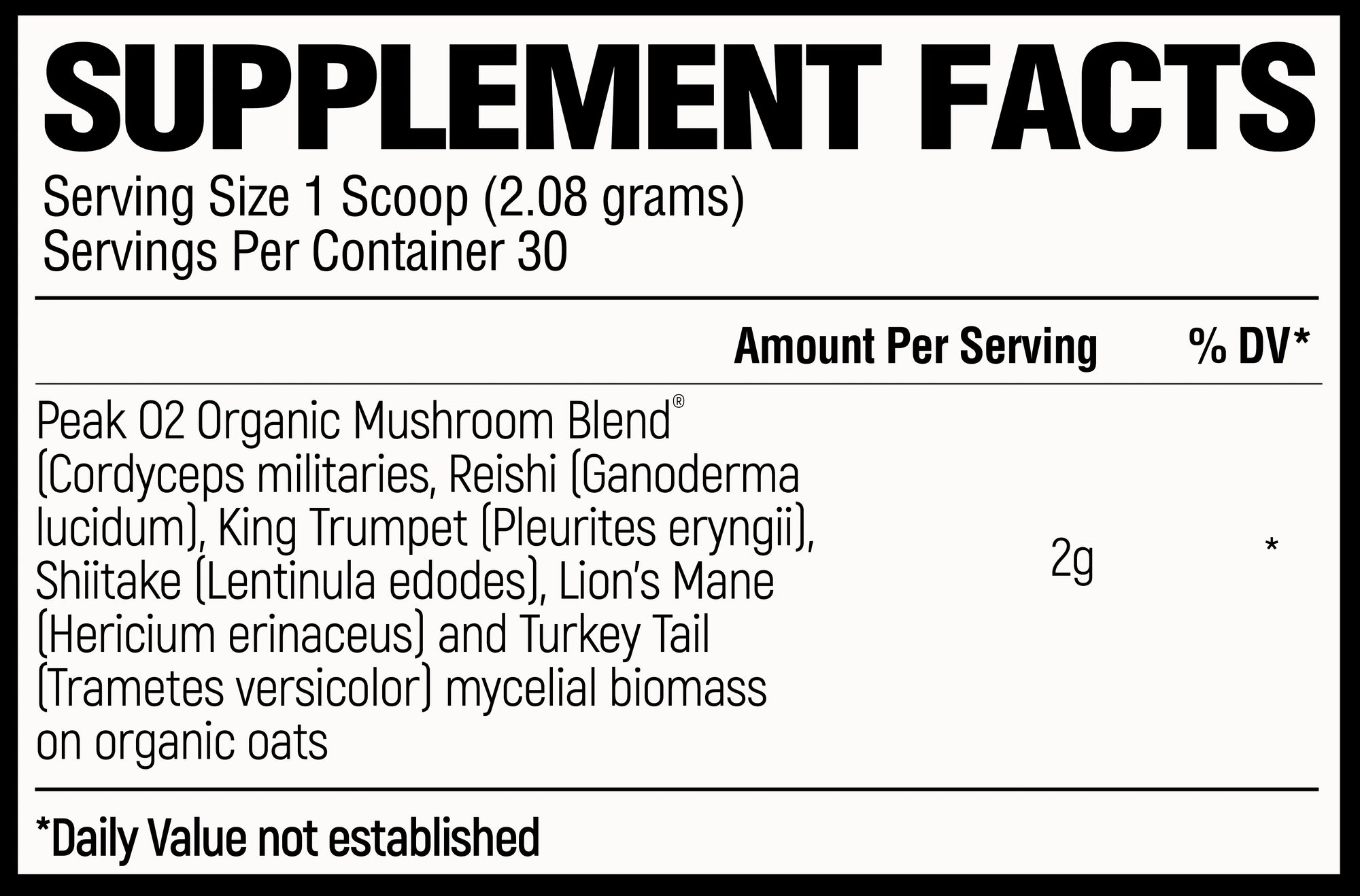 RAW Nutrition Peak O2