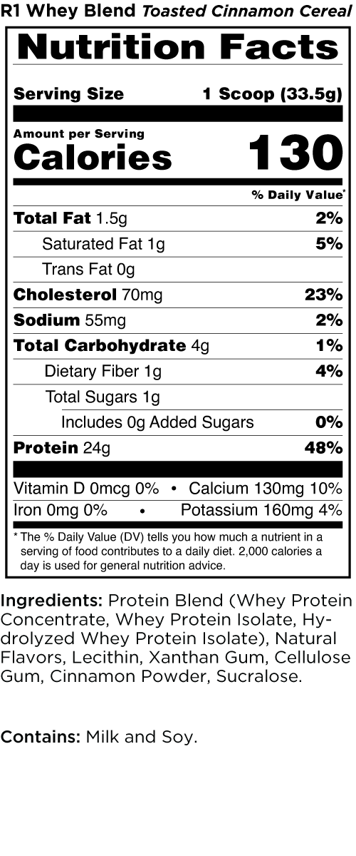 Rule One R1 Whey Blend Protein - Bemoxie Supplements