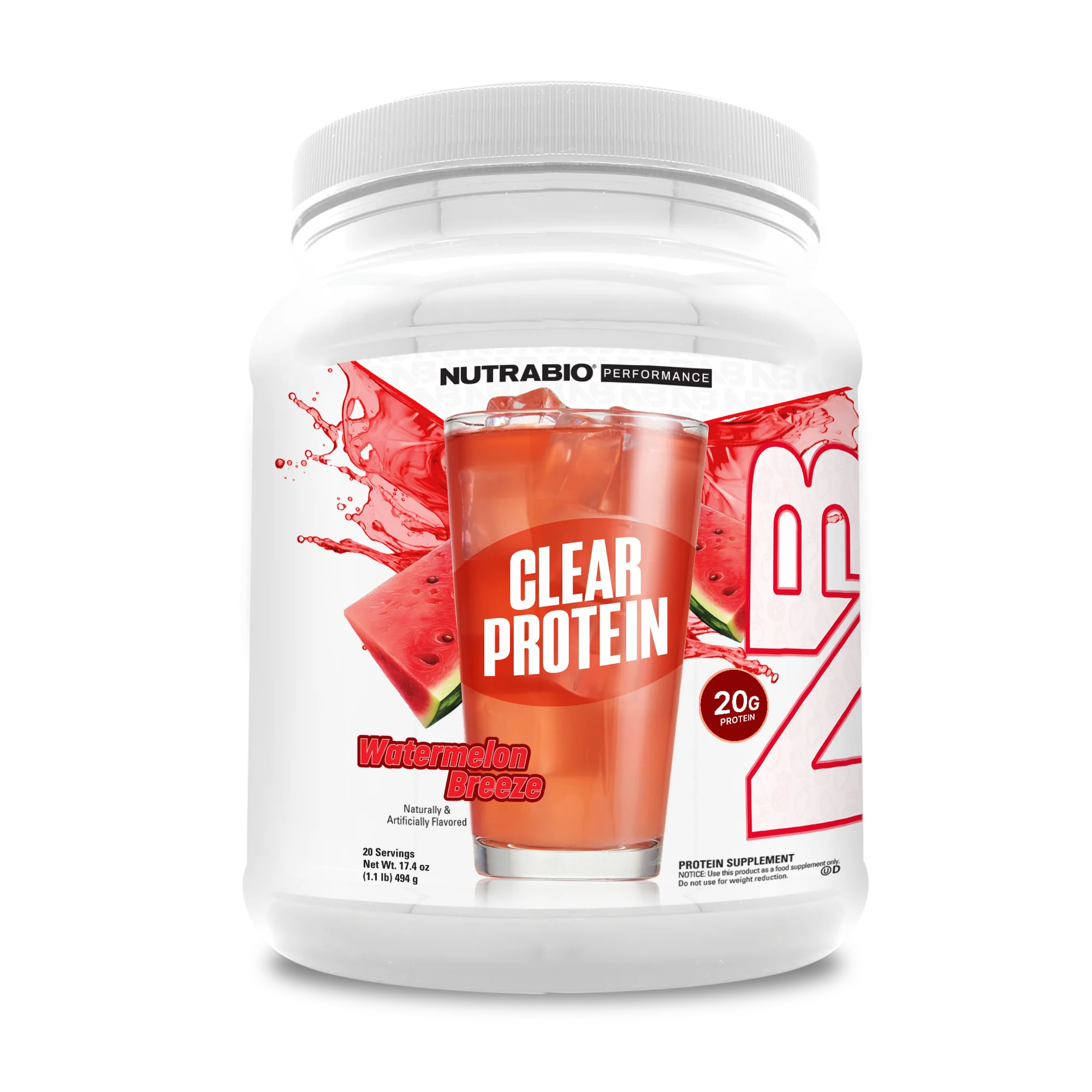 NutraBio Clear Whey Protein Isolate - Bemoxie Supplements